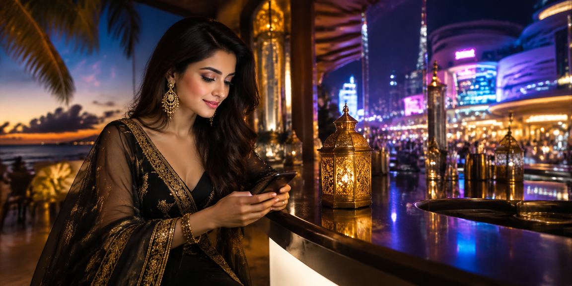 A member playing 6677 casino on mobile during the Eid festival at St. Martin's Island